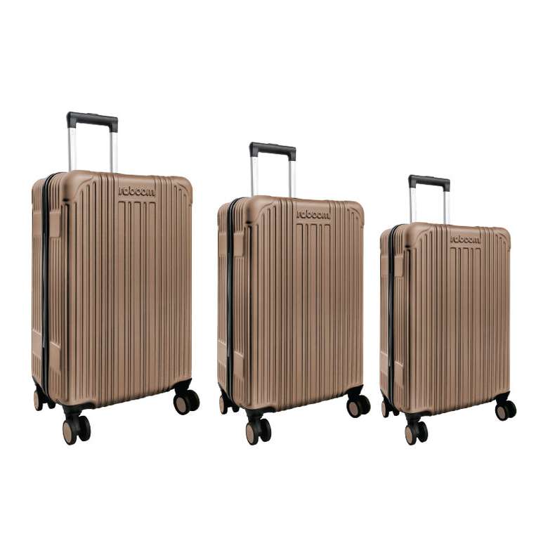 Raboom ABS 3'lü Valiz Set Gold